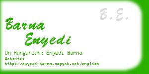 barna enyedi business card